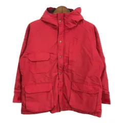 70年代 USA製 WOOLRICH ウールリッチ 60/40 マウンテンパーカー レッド (レディース XL) 中古 古着 R8479