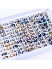 リング メンズ セット ステンレススチールリング 20個セット シンプル ハート 愛 バタフライ 幾何学 ジュエリー パーティー ギフト メンズ レディース