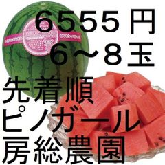 ６５５５円・６～８玉・第２弾・数量限定・ピノガール「小玉スイカランキング第１位」