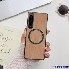 エクスペリア5 4 ケース MagSafe対応 かわいい Xperia 5 IV スマホケース マグセーフ対応 おしゃれ 韓国 Xperia5 IV カバー 耐衝撃 シンプル SO-54C ケース 全面保護 落下防止 カーキ 1648