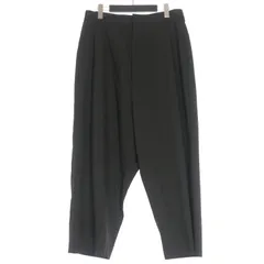 ワイズ Y's ヨウジヤマモト 23SS WOOL TROPICAL SAROUEL PANTS ウールトロピカル サルエルパンツ スラックス 2 ブラック 黒 YZ-P47-130-1のサムネイル