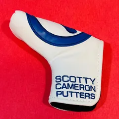 スコッティキャメロン　新作パターカバーホワイト❎ブルー　マグネット式　検索スコッチキャメロンパターカバー