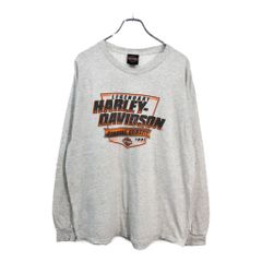 00s Harley-Davidson ハーレー 青フレイム ロンT - メルカリ