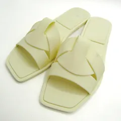 ザラ サンダル スクエアトゥ  フラットシューズ 靴 レディース 39サイズ クリーム ZARA 【中古】