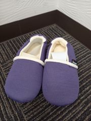 【在庫処分】介護用シューズ　あゆみ　【室内用】　M（22.0～23.0cm）　3E　エスパドウォーム　＃紫