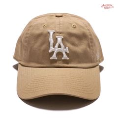 AMERICAN NEEDLE BALLPARK LOS ANGELES STRAPBACK CAP【KHAKI】(アメリカンニードル キャップ 帽子 ストラップバック ベイスボールキャップ ロサンゼルス LA ロゴ)