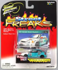 【中古】ミニカー 1/64 ’97 Civic(ホワイト×エメラルドグリーン) 「Street FREAKS」 [375-09]