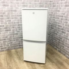 【リユース保証付き】 シャープ 冷蔵庫 2ドア 137L どっちもドア SJ-14E4-KW 