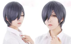 Kiumi コスプレ ウィッグ 黒執事 シエル・ファントムハイヴ 耐熱ウィッグ