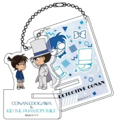 【中古】キーホルダー 江戸川コナン＆怪盗キッド 「名探偵コナン ミニスマホスタンドキーホルダーコレクション」