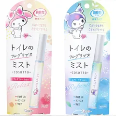 消臭力 トイレ用 携帯タイプ トイレのフレグランスミスト COSOTTO(コソット) マイメロ/クロミ2点セット　zakka457