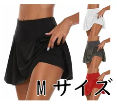 最短当日発送 レディース テニススカート Mサイズ ミニ 丈 インナー付き テニス  フレア ひざ丈 オールシーズン スポーツ スカート・スコート バトミントン 卓球 ゴルフ ヨガ ランニングスカート インナースパッツ付き