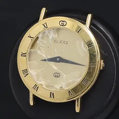 【電池交換済】グッチ/GUCCI 3000Lゴールド　レディース腕時計 GUCCI - GUCCI(グッチ) 腕時計 - 3000L レディース 革ベルト