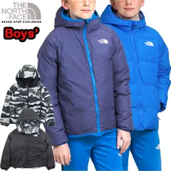 ノースフェイス ダウン キッズ アウター ジャケット THE NORTH FACE BOYS North Down Hooded Jacket リバーシブル 2023冬 セール 迷彩 ブランド NF0A82XZ