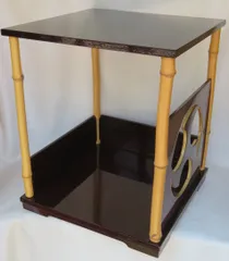 割引❣️【美品】「母」 裏千家 玄々斎好 寒雲棚 元箱 茶道具 （123B①） 楽天市場】【茶道具】【棚物】玄々斎好み更好棚（ボール箱