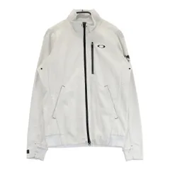 サイズ：M OAKLEY オークリー  フェイクレザー ジャケット スカル刺繍  ホワイト系 [240101435524] ゴルフウェア メンズ ストスト