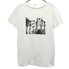 A.P.C. アーペーセー 日本製 SECTION MUSICALE プリント 半袖 Tシャツ XS オフホワイト メンズ 古着