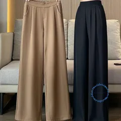 パンツ 美脚ワイドパンツ レディース おしゃれ カジュアル 春コーデ リラックス 落ち感 春夏 カジュアル 薄手 スーツパンツ 20代30代40代50代 母の日