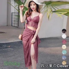 【美品・未使用新品】レディース水着 3点セット 韓国風