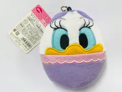 ディズニー　デイジーダック　リール付きパスケース　ぬいぐるみ　定期入れ　4901770309118　disny daisy duck　サンスター文具