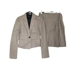 Z1553 JOSEPH ジョセフ　レディーススーツ　スカート　上下　ビジネススーツ ベージュ ブラウン 茶系 36 34