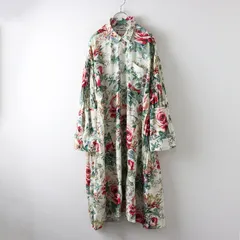 美品 2024AW コレクション着用 ジュンヤワタナベ JUNYA WATANABE COMME des GARCONS フローラルプリーツドレス S/白【2400014488654】