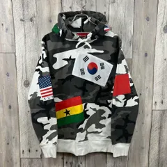 SUPREME シュプリーム カナダ製 13AW 国旗 スウェット パーカー M