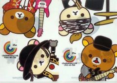 [중고] 클리어 파일(남성 아이돌) L'Arc~en~Ciel×리락쿠마 L'Arkkuma 클리어 홀더 세트 B(A4 클리어 파일 2매 세트) [L'Arc~en~Ciel 25th L'Anniversary LIVE]