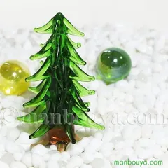 ミニチュア ガラス細工 樹木 森 植物 背景 ディスプレイ グラススクエア 針葉樹 大
