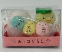 [중고] 봉제인형 시로쿠마와타시시&페긴?요구르트&타피 라무네 테노리 봉제인형 세트(3체 세트) 다가시야 스미코 테마 [스미코구라시] 키데이랜드 한정