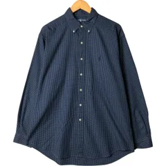 古着 ラルフローレン Ralph Lauren BLAKE ギンガムチェック 長袖 ボタンダウンチェックシャツ メンズL相当/eaa584992