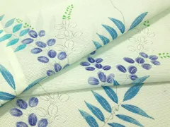 平和屋着物＊夏物　小紋　絽　萩　洗える着物　CAAS0780vp
