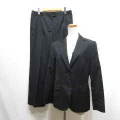 ブルックスブラザーズ BROOKS BROTHERS 346 ジャケット パンツ スーツ セットアップ 6 黒 ブラック ウール シングル 2B 背抜き 春夏のサムネイル