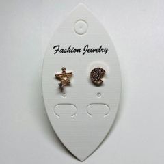 ゴールドピンク ピアス レディース シルバー925 スター 星 月 シンメトリー