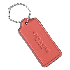 コーチ キーホルダー COACH レザー ハングタグ チャーム キーホルダー タグ ブラウン 20240530A