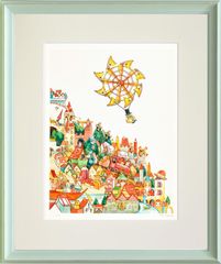 美品 Clyv クリーブ ゴールデンハート 絵画 版画 額装 499/s800 - メルカリ