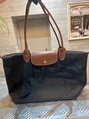 ロンシャン　トートバッグ　ナイロン×レザー