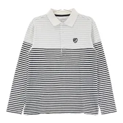 サイズ：4 JACK BUNNY ジャックバニー  長袖ポロシャツ ボーダー柄 ホワイト系 [240101542686] ゴルフウェア メンズ ストスト