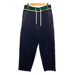 トーガ TOGA VIRILIS TOGA ARCHIVES イージーパンツ ボトムス スウェット 46 紺 ネイビー 緑 グリーンのサムネイル