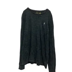 POLO RALPH LAUREN 長袖 ロゴTシャツ L チャコールグレー ポロラルフローレン ワンポイントロゴ ロンT 古着卸 アメリカ仕入 a611-8251