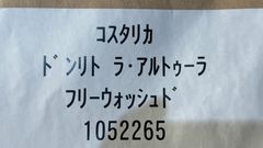 生豆200g コスタリカ　ドリント　ラ　アルトゥーラ　フリーウォッシュド