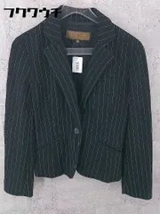 ◇ BALLSEY ボールジィ TOMORROWLAND ストライプ シングル 1B 長袖 ジャケット サイズ38 ブラック ホワイト レディース 【中古】 【1002800495511】