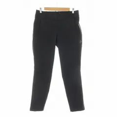 デサント DESCENTE ストレートパンツ ストレッチ ジッパーフライ ロゴプリント M 黒 ブラック /NQのサムネイル