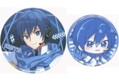 【中古】バッジ・ビンズ KAITO 缶バッジセット(2個セット) 「フリューくじ 初音ミク ぬーどるストッパーフィギュア」 E賞