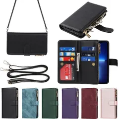 【特売】Eastwave アイフォン14 Pro ケース iPhone 14pro 縄掛けケース iPhone14 Pro 手帳型 財布型 ICカード コインポケット ストラップ付き カード 収納 小銭入れ ファスナーポケット付き PUレザー 6色ブラック