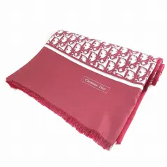 #anzm クリスチャンディオール ChristianDior ストール マフラー シルク ウール トロッター柄 メンズ [928100]
