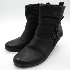ジョニーモーク ブーツ 本革 レザー ブランド シューズ 靴 黒 レディース 37サイズ ブラック JOHNNY MOKE 【中古】のサムネイル