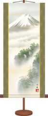 ミニ掛け軸-黎明富士/熊谷 千風(専用飾りスタンド付き) KM1B6-006