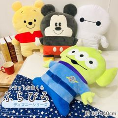 [무료 배송] 플랫 포옹 베개 푹신 푹신 디즈니 베이 맥스 푸 외계인 미키 Pooh 곰의 푸우 Baymax 봉제 장난감 포옹 베개 다키마 쿠라 선물 귀여운 인테리어 잡화 디즈니 캐릭터 화장실 모리시타