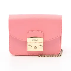 フルラ Furla ショルダーバッグ METROPOLIS MINI メトロポリス ピンク レザー チェーンショルダー レディース Used A